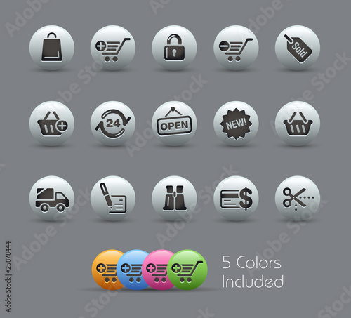 Shopping / The vector includes 5 colors in different layers