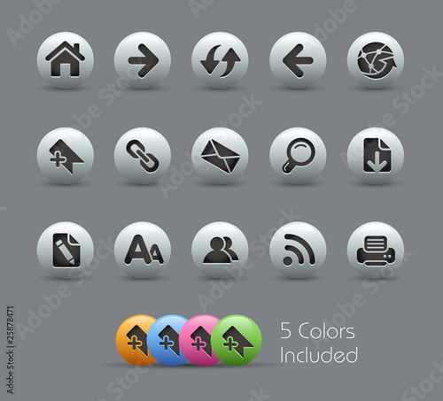 Navigation / The vector includes 5 colors in different layers.