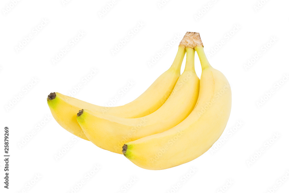 Bunch of bananas isolated on white background Bunch of bananas isolated on white background