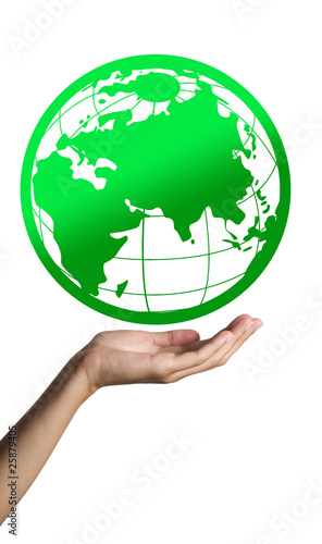 Green Earth on hand
