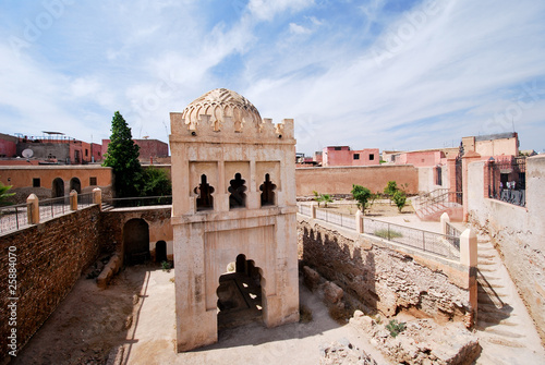 A Marrakech les ruines de Koubba Almoravide photo