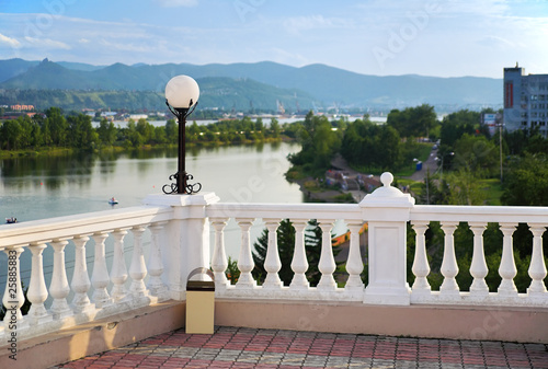 Embankment of the Enisey River in Krasnoyarsk, Russia