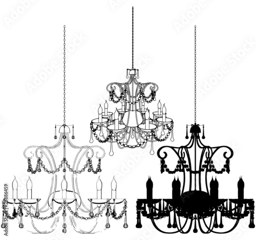 Luster Chandelier Vector 37