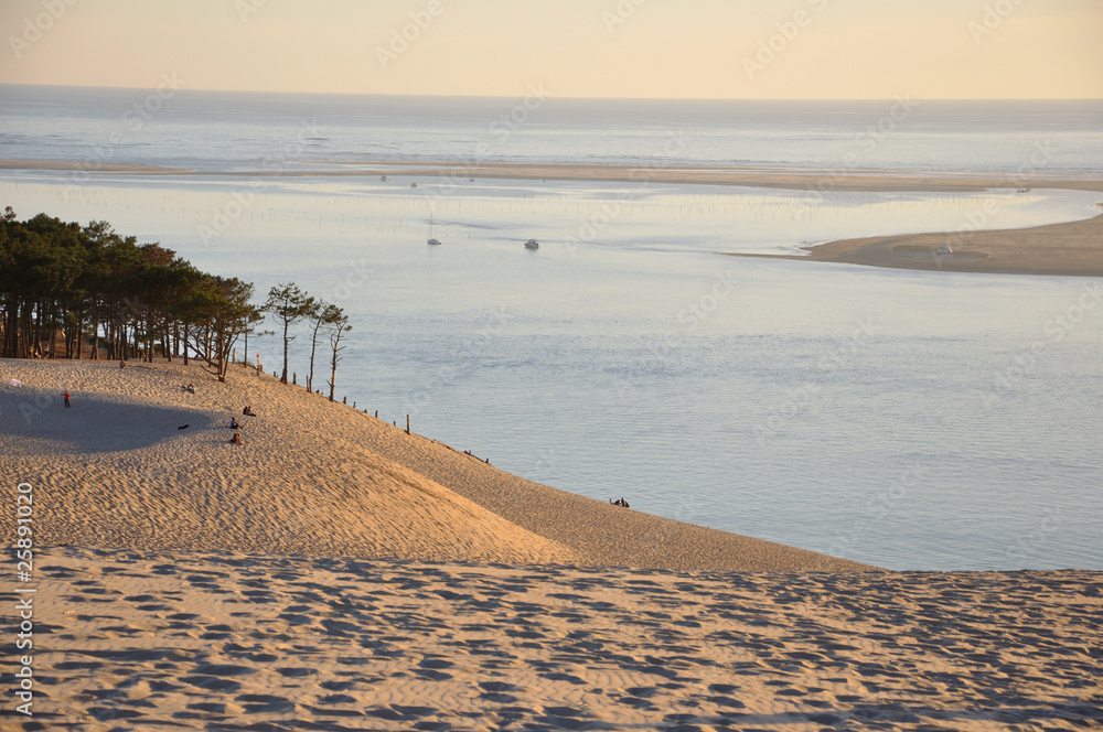 coucher de soleil sur la dune du pyla 12