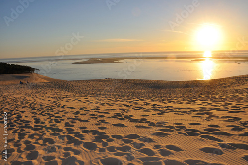 coucher de soleil sur la dune du pyla 11