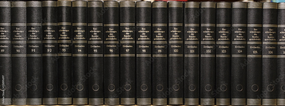 Buchrücken Anwaltsbibliothek
