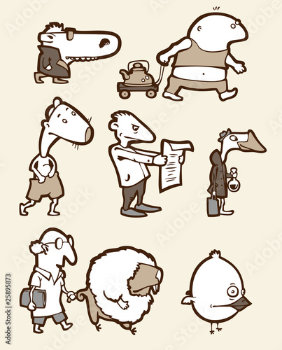Set of a funny creatures #2