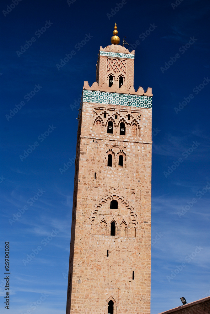 Face au minaret de la Koutoubia