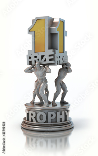 first prize trophy