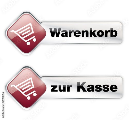 Warenkorb und Kasse Buttons