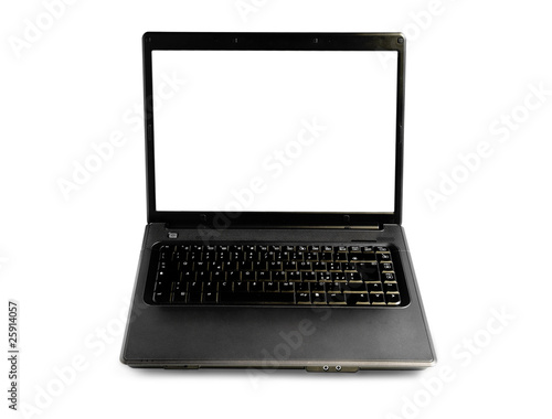 Black Laptop isolated