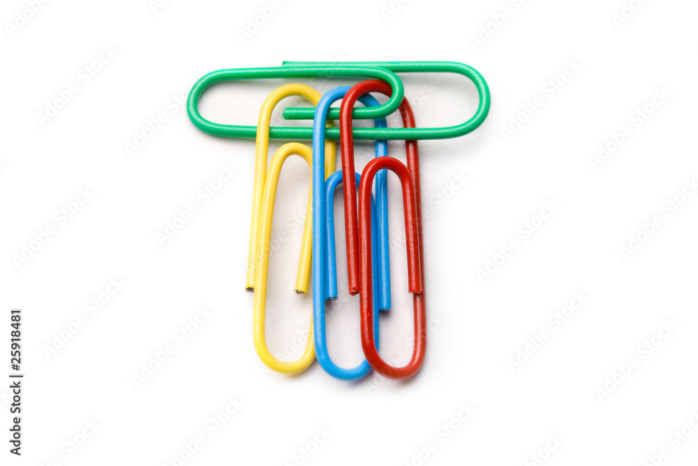 Paper clip isolated on white Paper clip isolated on white