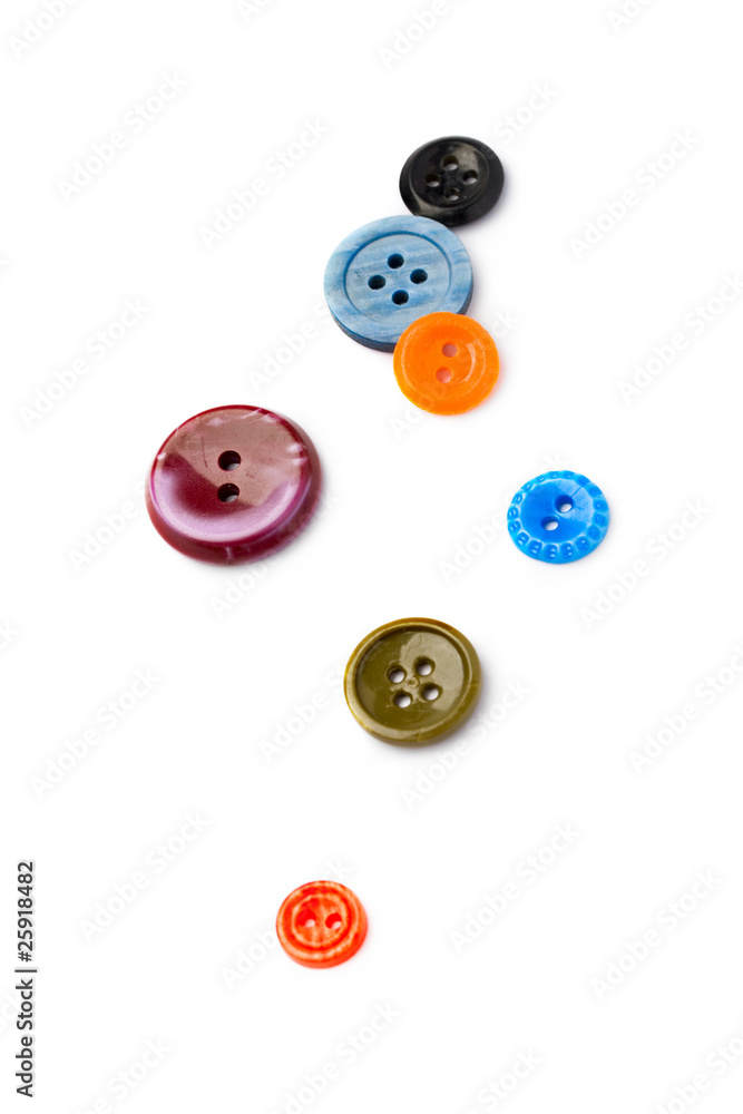 Buttons isolated on white Buttons isolated on white