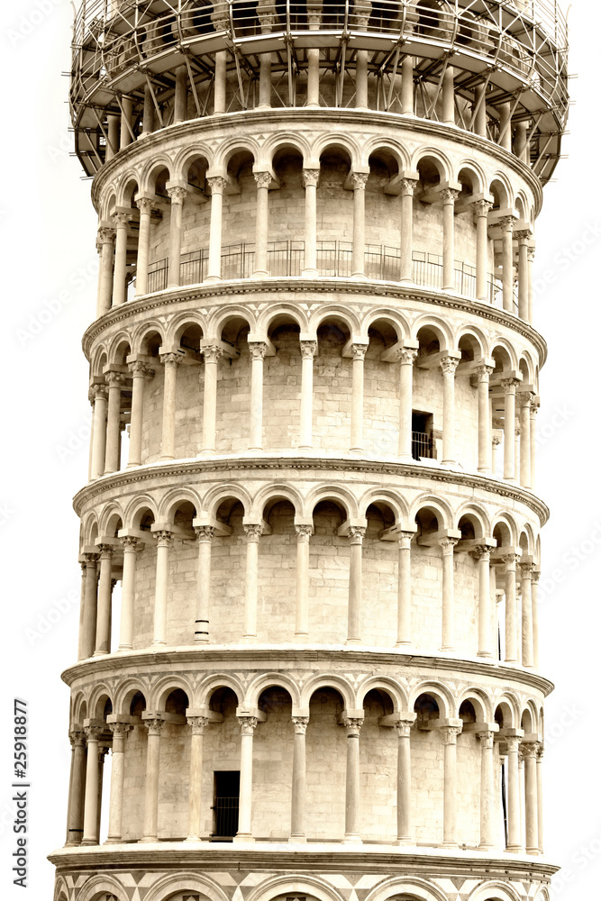 Leaning tower in Pisa, Tuscany, Italy