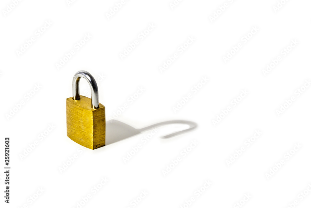 Closed Padlock with open shadow Closed Padlock with open shadow