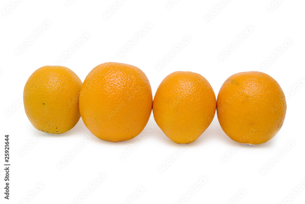 Orange group isolated on the white background Orange group isolated on the white background