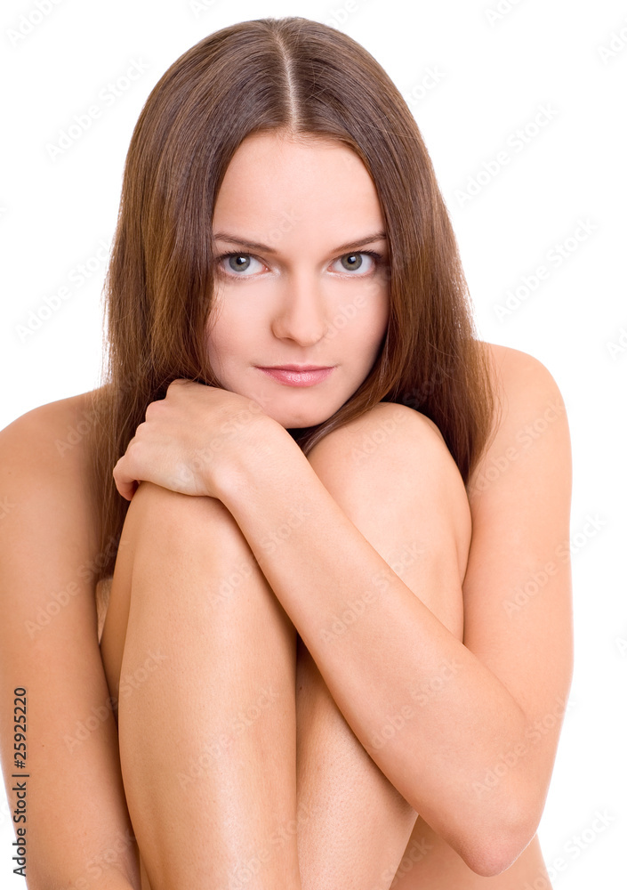 Obraz premium Naked young woman