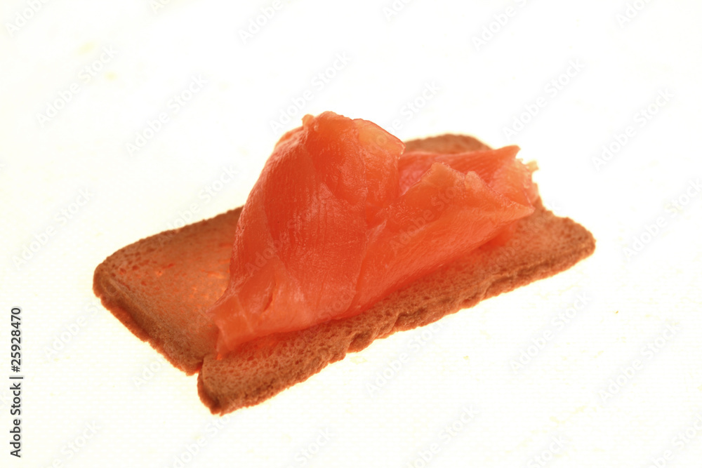 Melba Toast with Smoked Salmon Melba Toast with Smoked Salmon