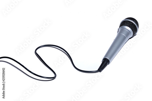 Microphone on White Background