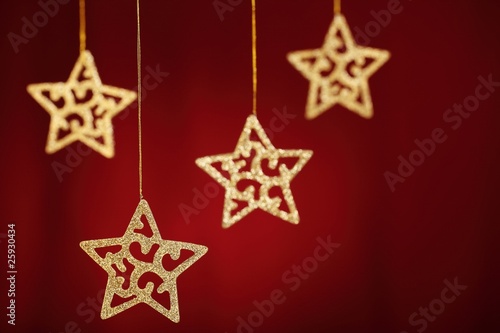 Glitter star decoration