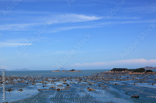 福建连江海上渔村