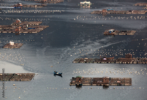 福建连江海上渔村