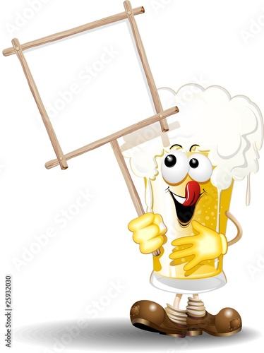 Oktoberfest-Birra Cartoon-Beer-Vector