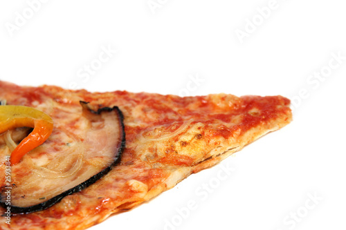 Pizza slice close-up