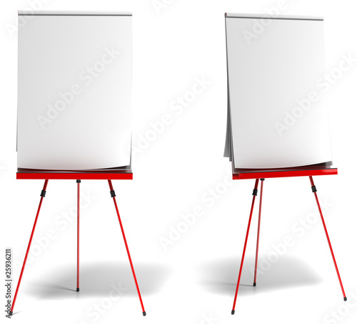 training paperboard - blank paper board for meeting photo