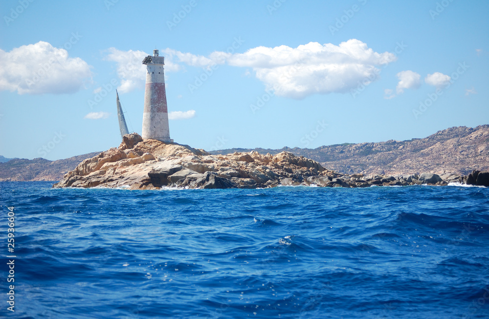 Lighthouse of Monaci shallow