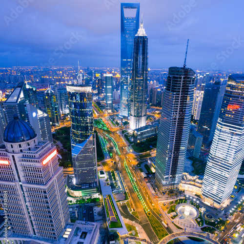 Obraz na płótnie shanghai w salonie