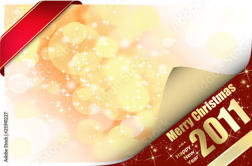 Canvas Print Felicitación de Navidad tarjeta para escribir su texto