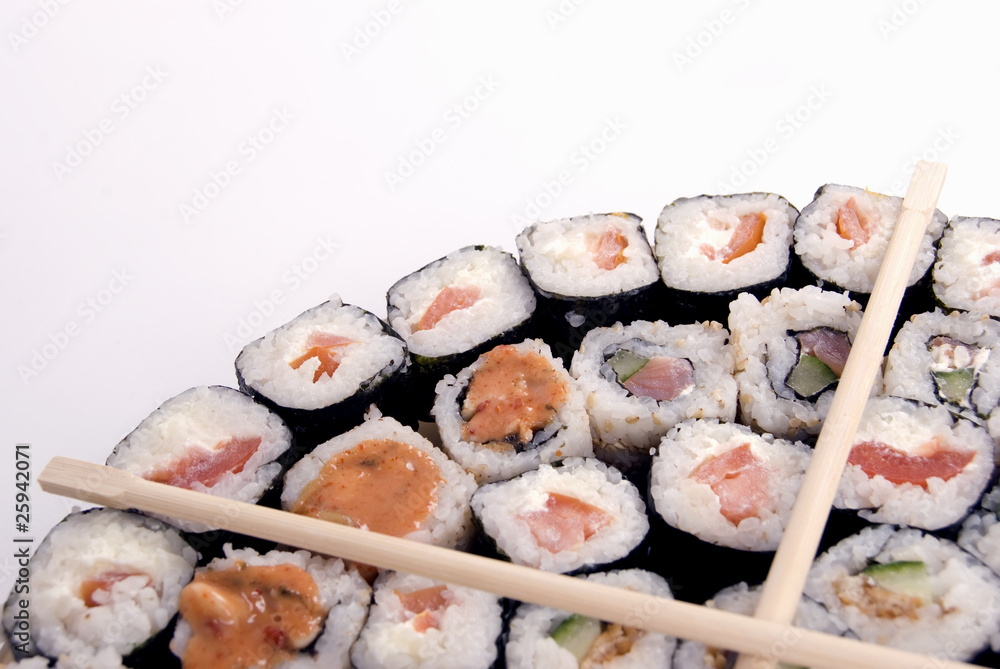 collection of different rolls served on the round plate collection of different rolls served on the round plate