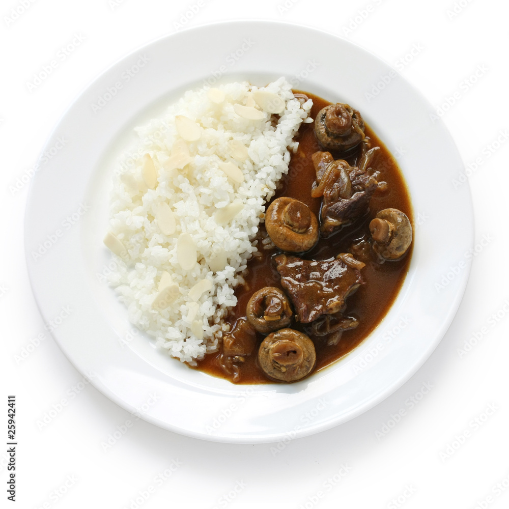 Japanese Curry , Beef Curry with Rice