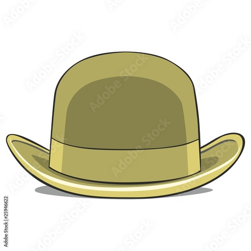 fully editable vector illustration of one hat derby