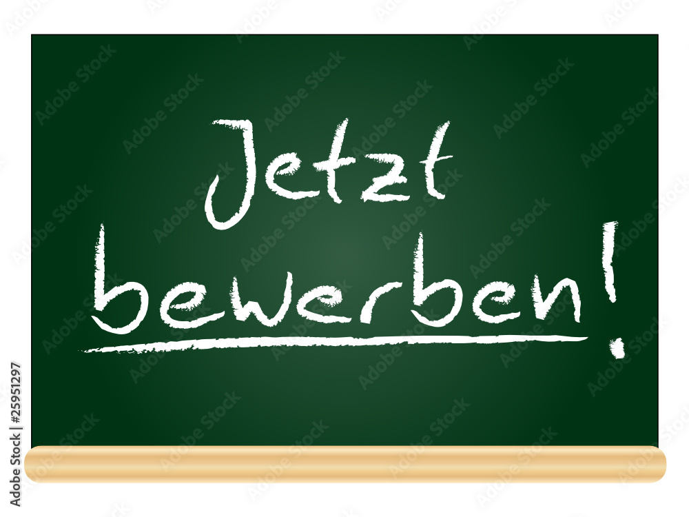 Obraz premium Jetzt bewerben!