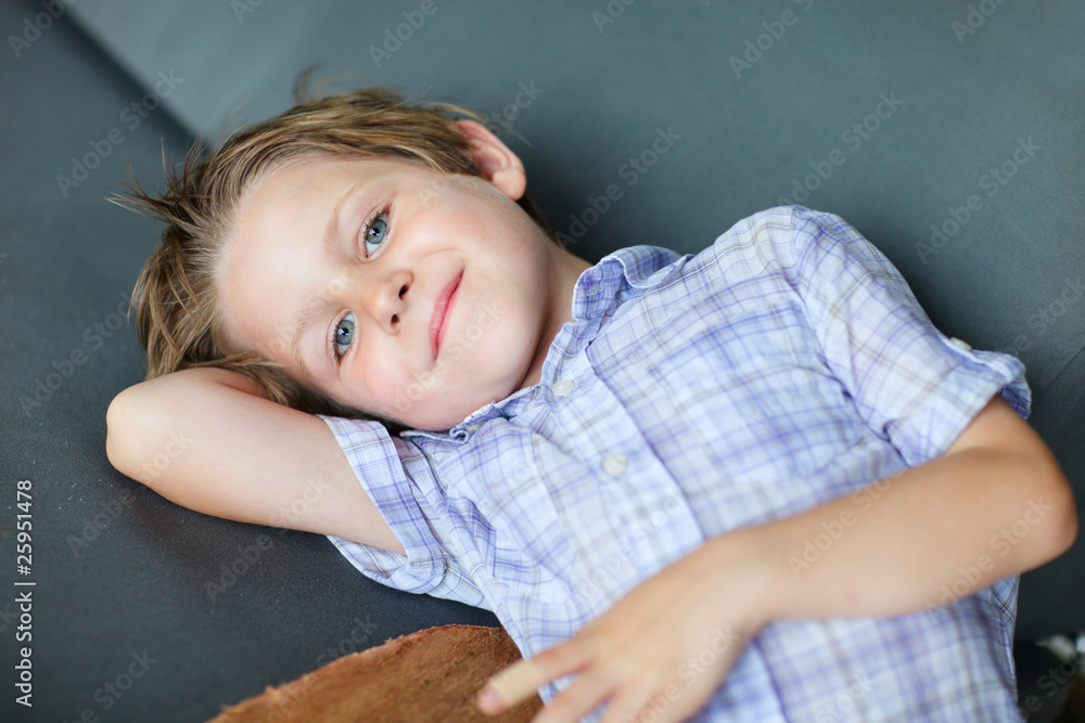 Fototapeta premium Cute little boy portrait