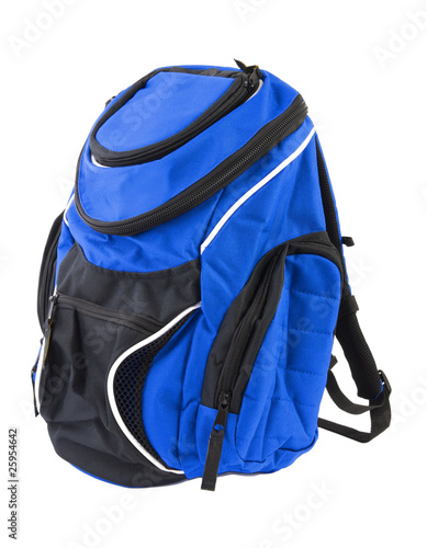 Blue backpack | Isolated