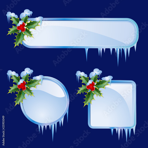 Set from christmas frames