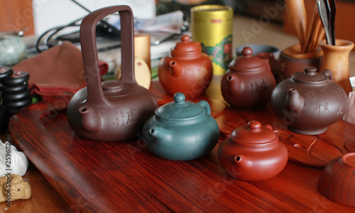 in the chinese classical tea-house