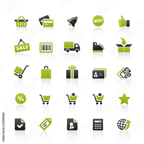 Green Black Website Icons