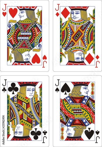 playing cards classic jack 62x90 mm