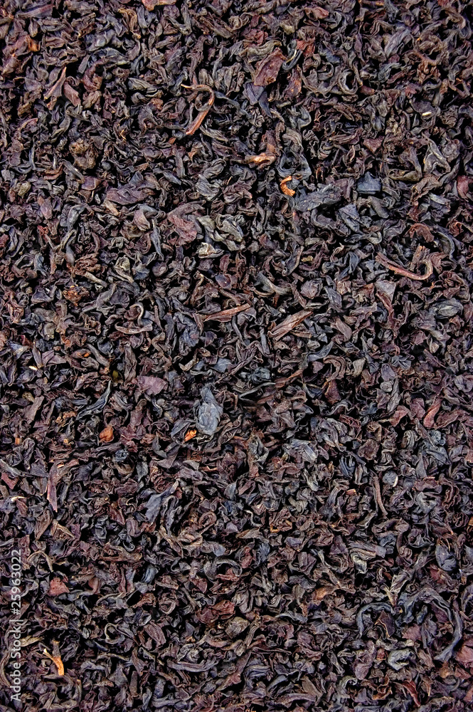 Detailed Black Tea Leaf Texture Background Detailed Black Tea Leaf Texture Background