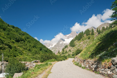 Alpine road - Strada in Val Veny photo