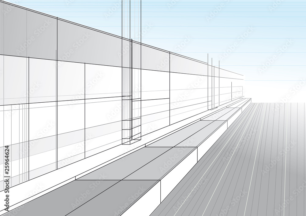 Projet architectural, vecteur Projet architectural, vecteur