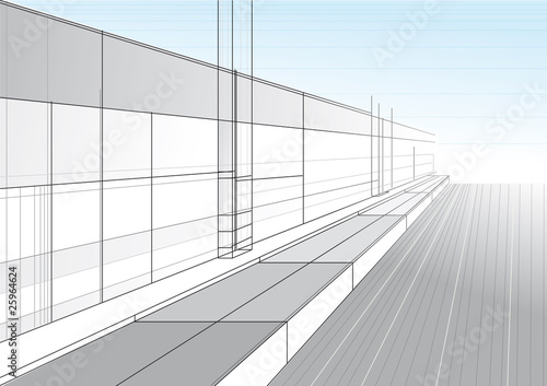 Projet architectural, vecteur