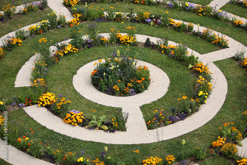 Labyrinthe fleuri