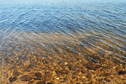 Beautiful lake or river, close-up