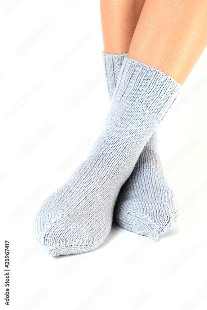 woollen socks .