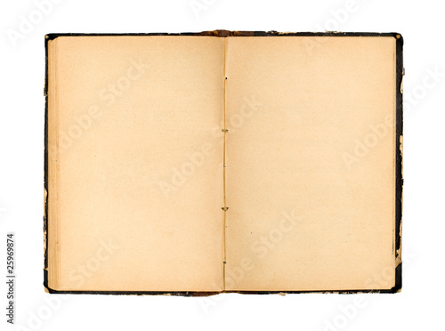Vászonkép Open old book